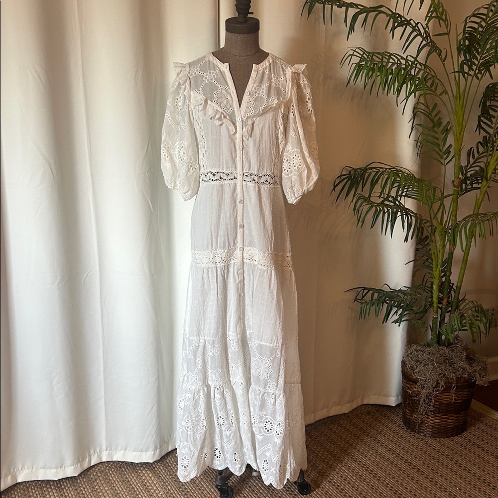 White Eyelet Dress
